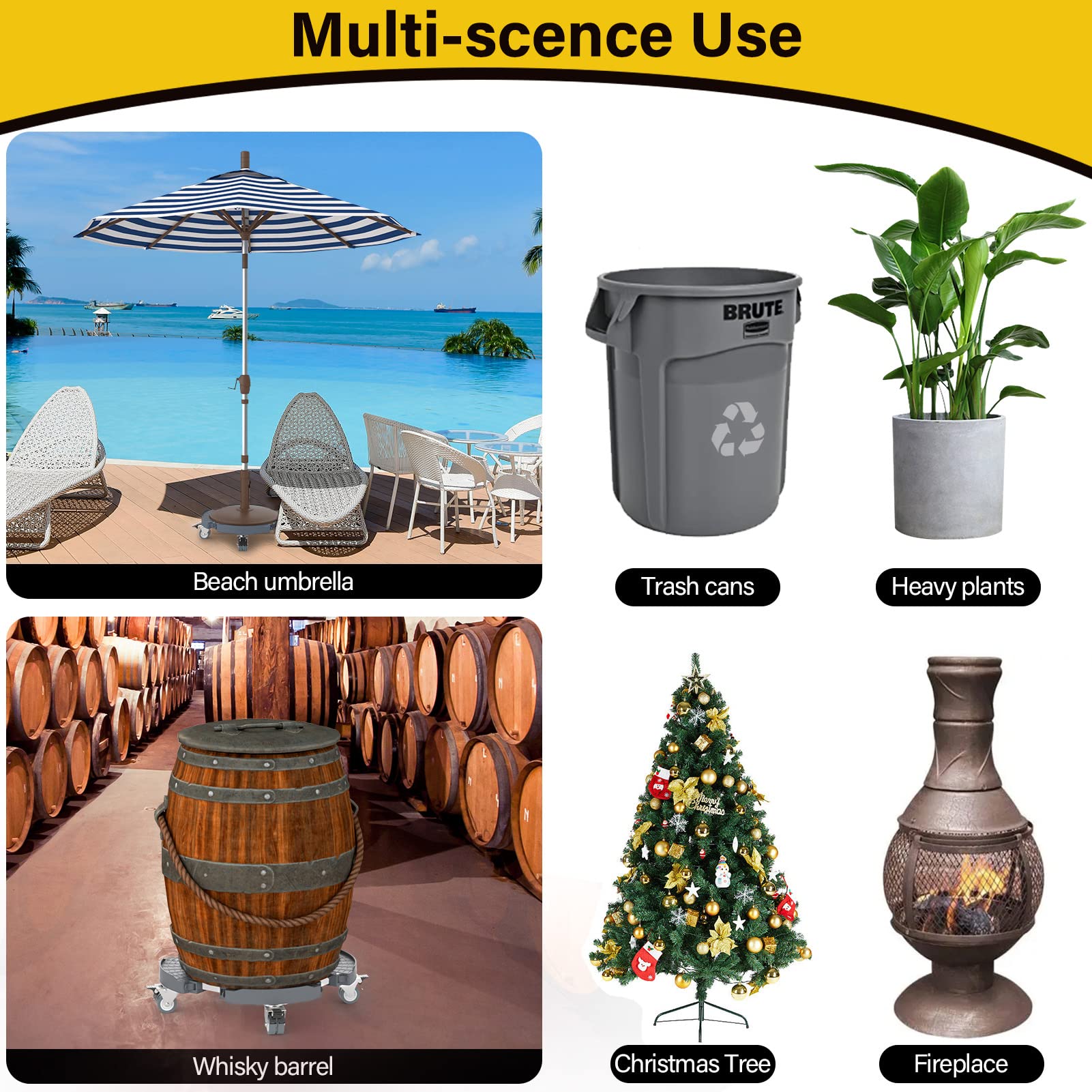 All-weather, waterproof design for indoor and outdoor use.