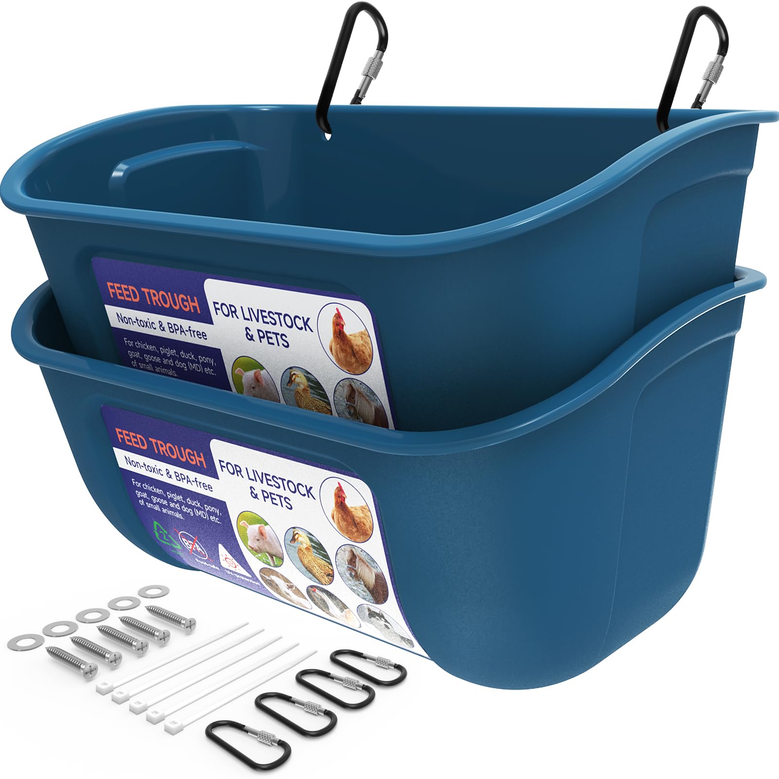 Goovilla chicken feeder waterer hanging setup showing reduced mess and easy access.