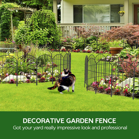 Goovilla Garden Fence decorative black finish for polished yards