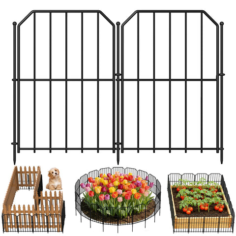 Goovilla garden fence panel front view highlights rustproof build for year-round outdoor use