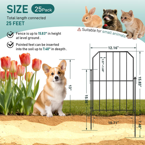 Goovilla garden fence stakes installation demonstrates quick no-dig setup