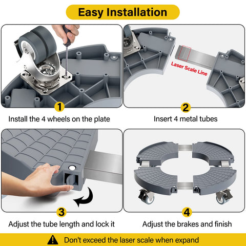 Ideal for moving heavy pots and large planters in garden or patio.