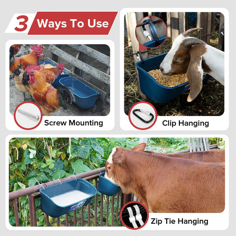 Goovilla screw-in feeder with sturdy hardware for secure installation.