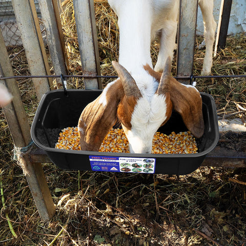 Goovilla screw-in fence feeder with clips for sturdy mounting.