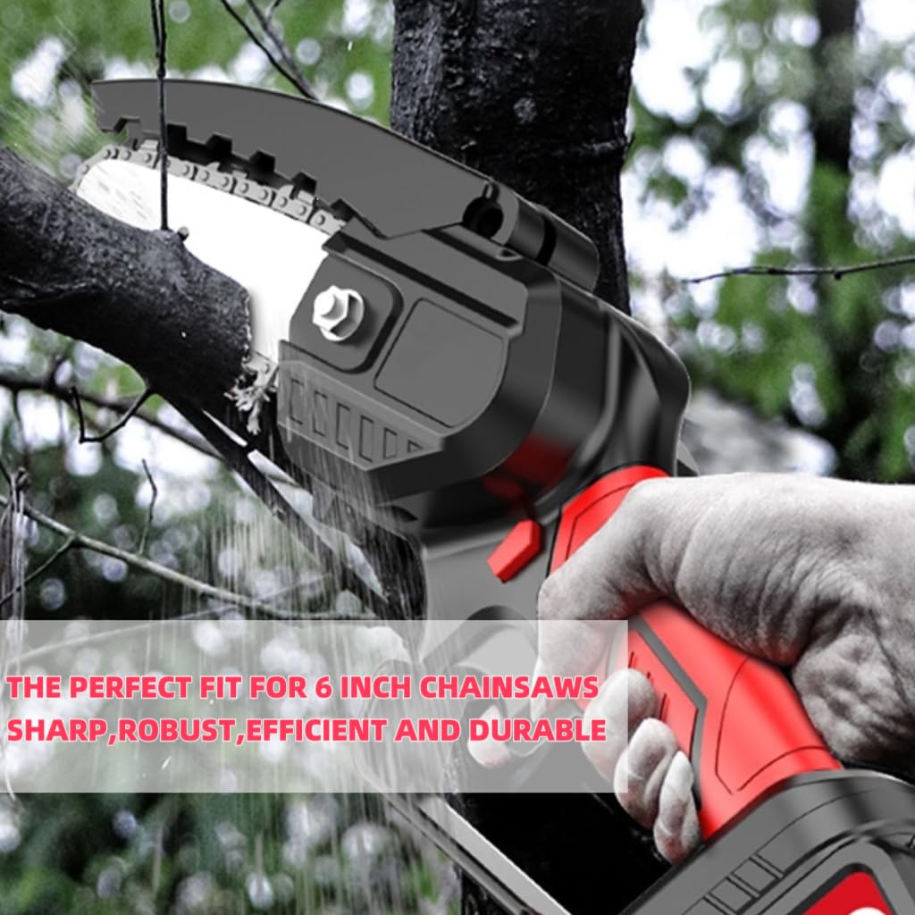 Gopbod cordless mini chainsaw chain for portable cutting tasks.