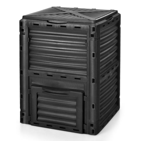 Goplus 80-gallon compost bin ready for kitchen and yard waste.