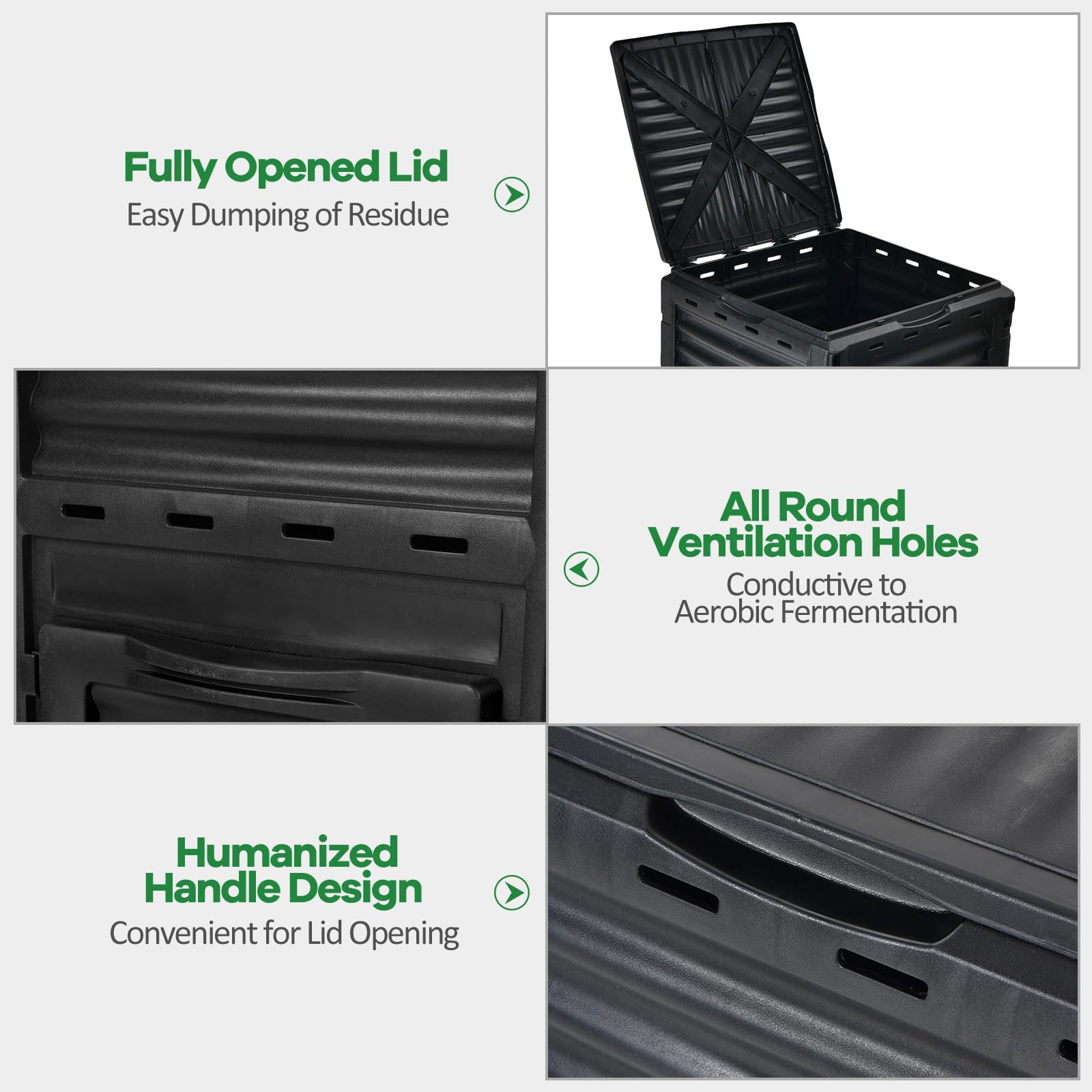 Goplus UV and weather-resistant build stands up to sun and rain.