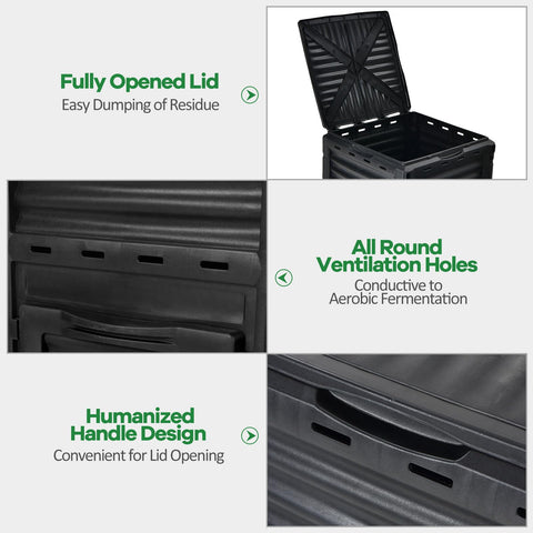 Goplus UV and weather-resistant build stands up to sun and rain.