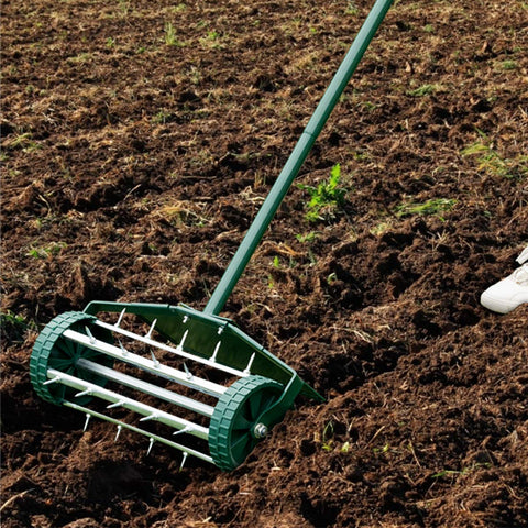 Goplus durable steel construction for long-lasting lawn care.