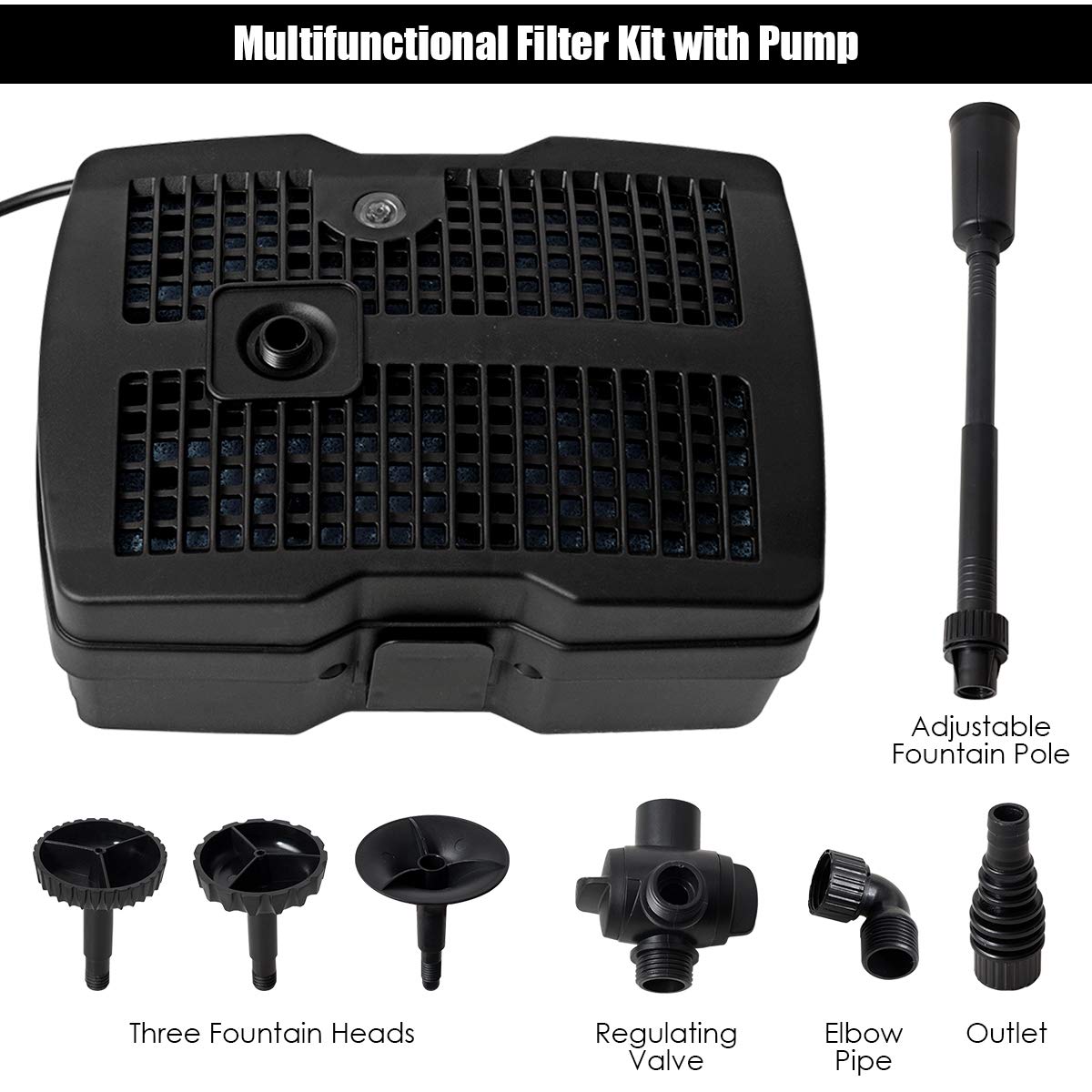 Goplus IPX8 waterproof submersible pump performs safely underwater.