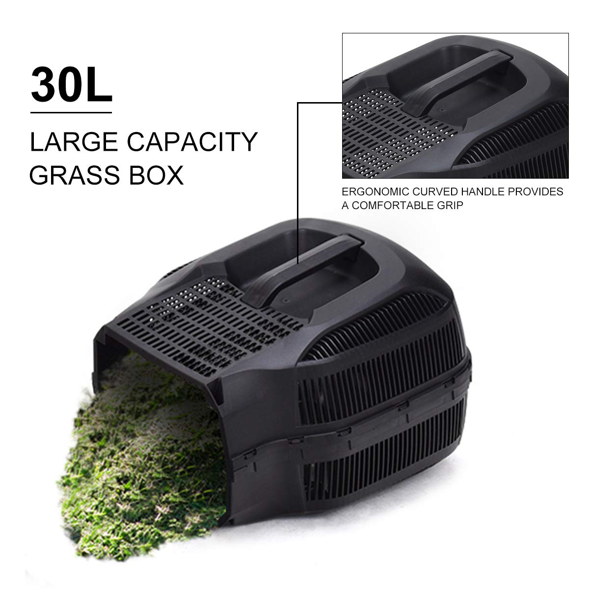 Goplus mower adjustable height for varied grass.