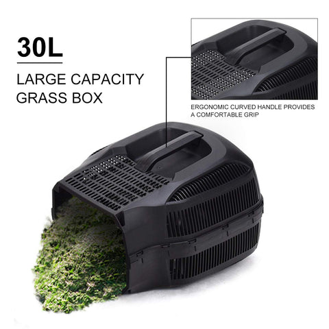 Goplus mower adjustable height for varied grass.