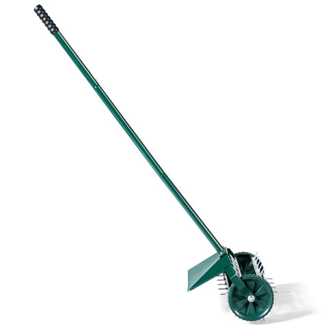 Goplus lightweight design improves maneuverability on uneven turf.