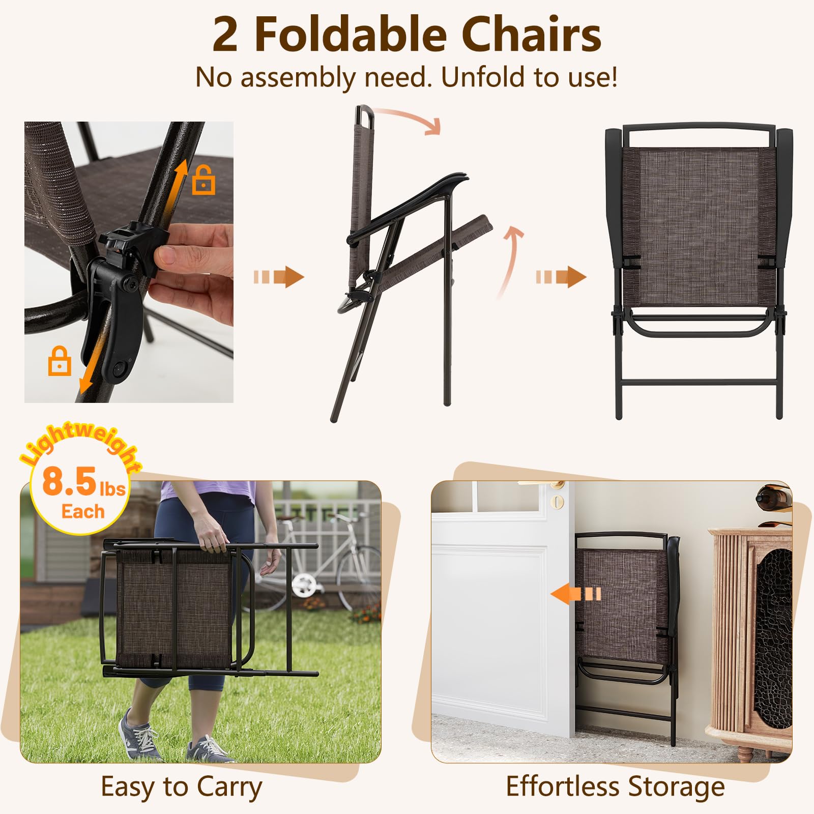 Goplus easy-assembly 3-piece set designed for quick setup.