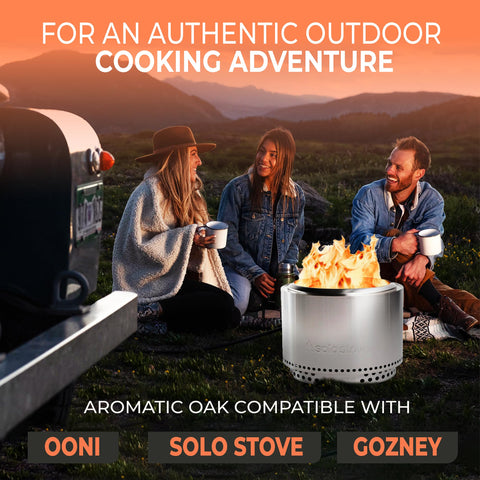Goppli universal-compatibility logs fit many ovens and outdoor setups.