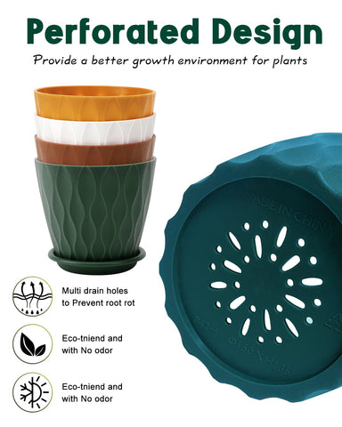 Goproauto 4-inch planter pot featuring a modern minimalist design for any space.