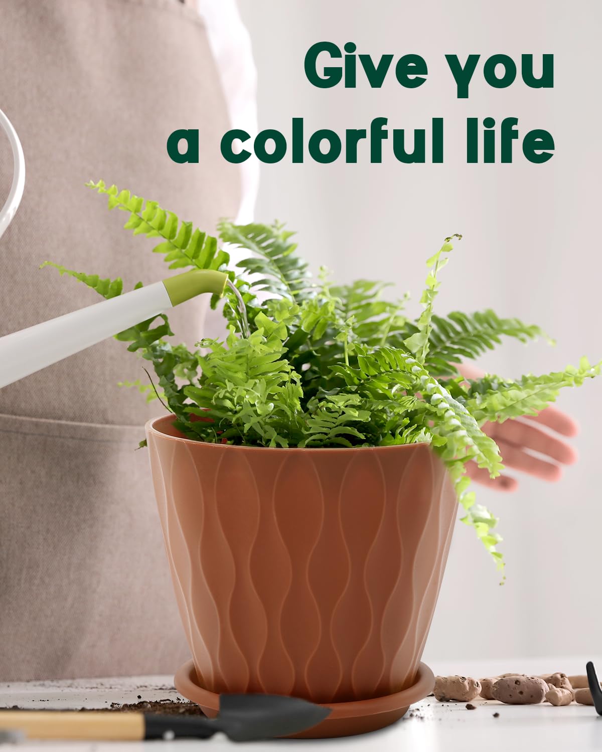 Goproauto indoor-outdoor plant pot pack versatile for various plants.