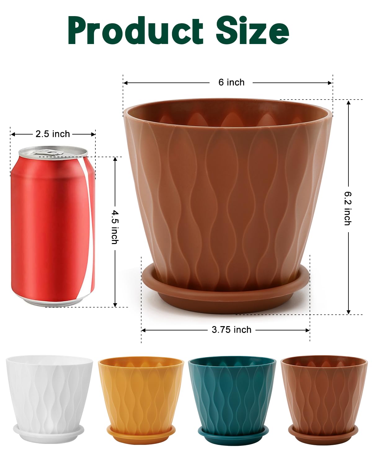 Goproauto multicolor indoor planter adds modern style to any room.