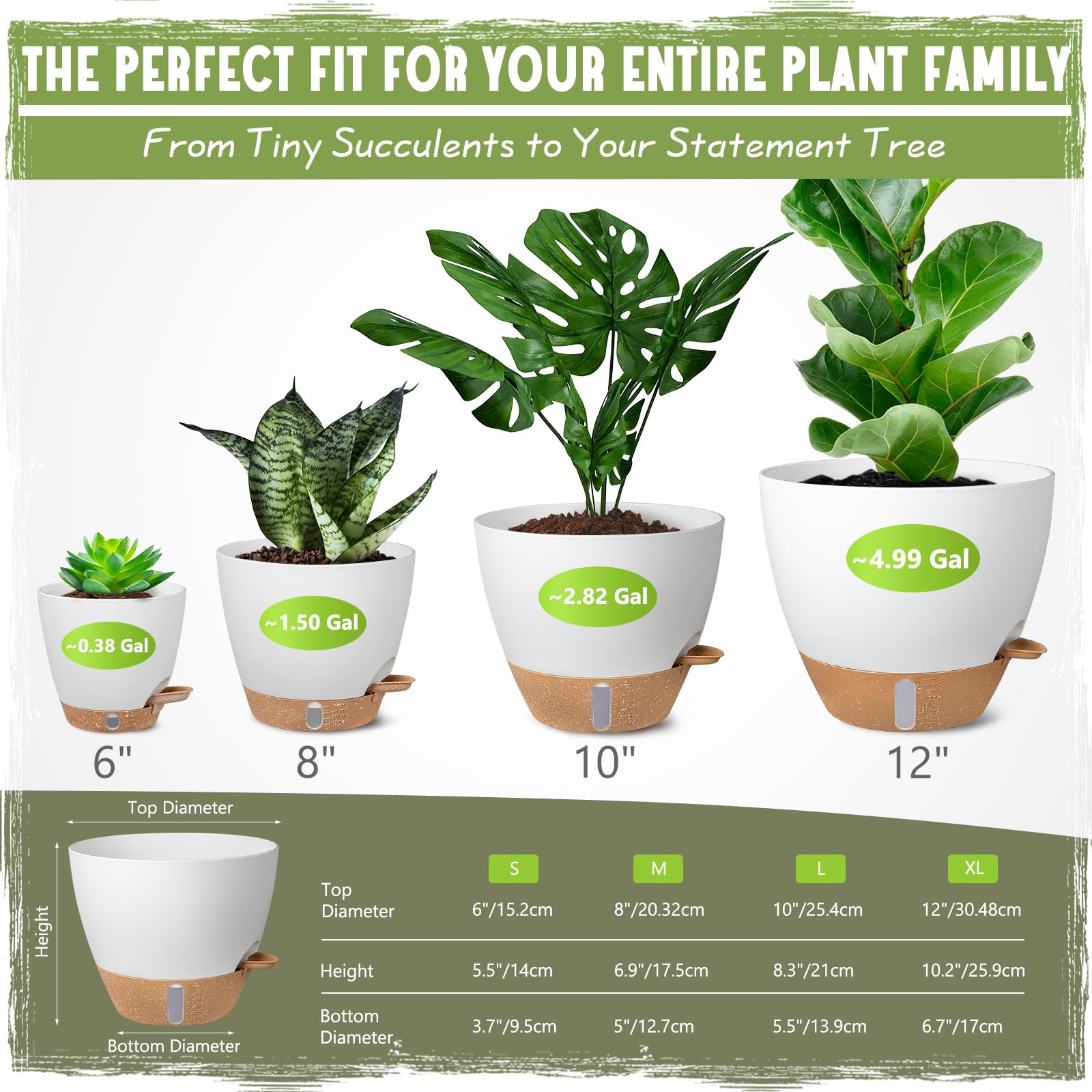 Goproauto self-watering 8-inch pot keeps herbs hydrated with minimal upkeep