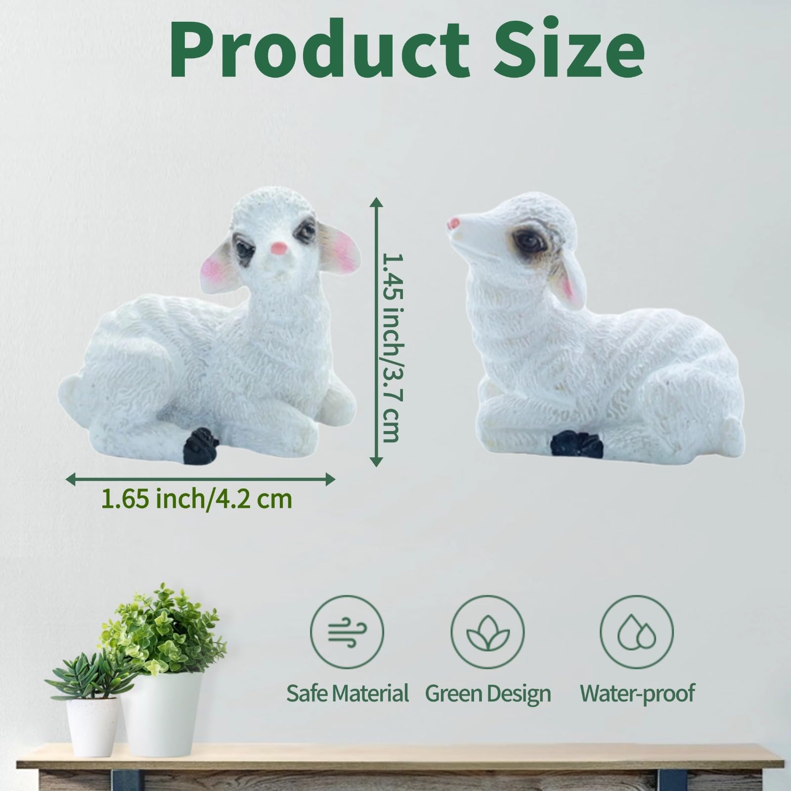 Gopupu fairy garden lamb figurines add whimsical charm to crafts
