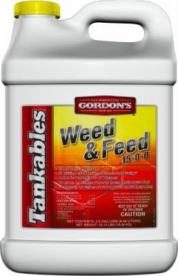 Gordon's Tankables weed and feed bottle for lawns and pastures weed control and green-up