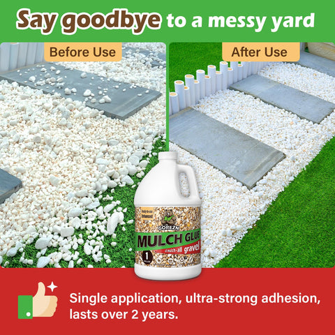 GoRezn rock glue for pea gravel binds surfaces for durable pathways