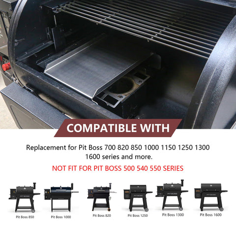 GORGERILA heat deflector for Pit Boss 820-1250 series reduces hotspots and flare-ups