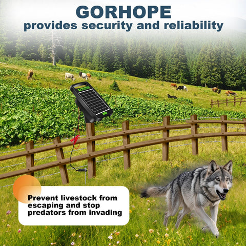 Gorhope high voltage output 5700-10200V for strong deterrence.