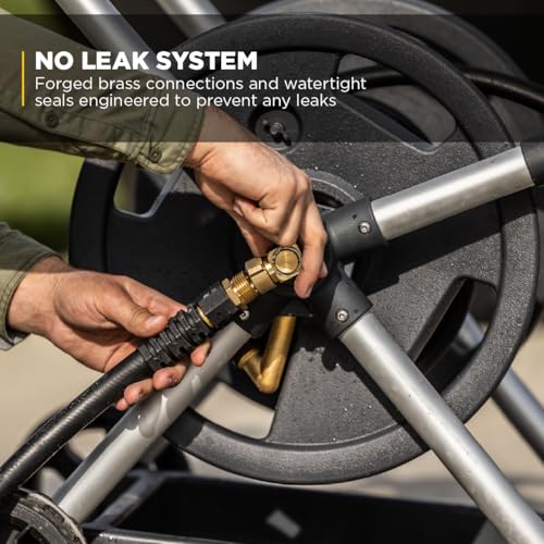 Gorilla Carts forged brass fittings ensure tight connections with no leaks