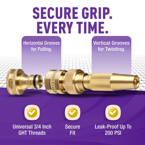 GORILLA EASY CONNECT handles up to 200 psi for reliable high-pressure spraying.
