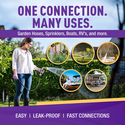 Gorilla Easy Connect ergonomic grip enabling comfortable on/off operation outdoors.