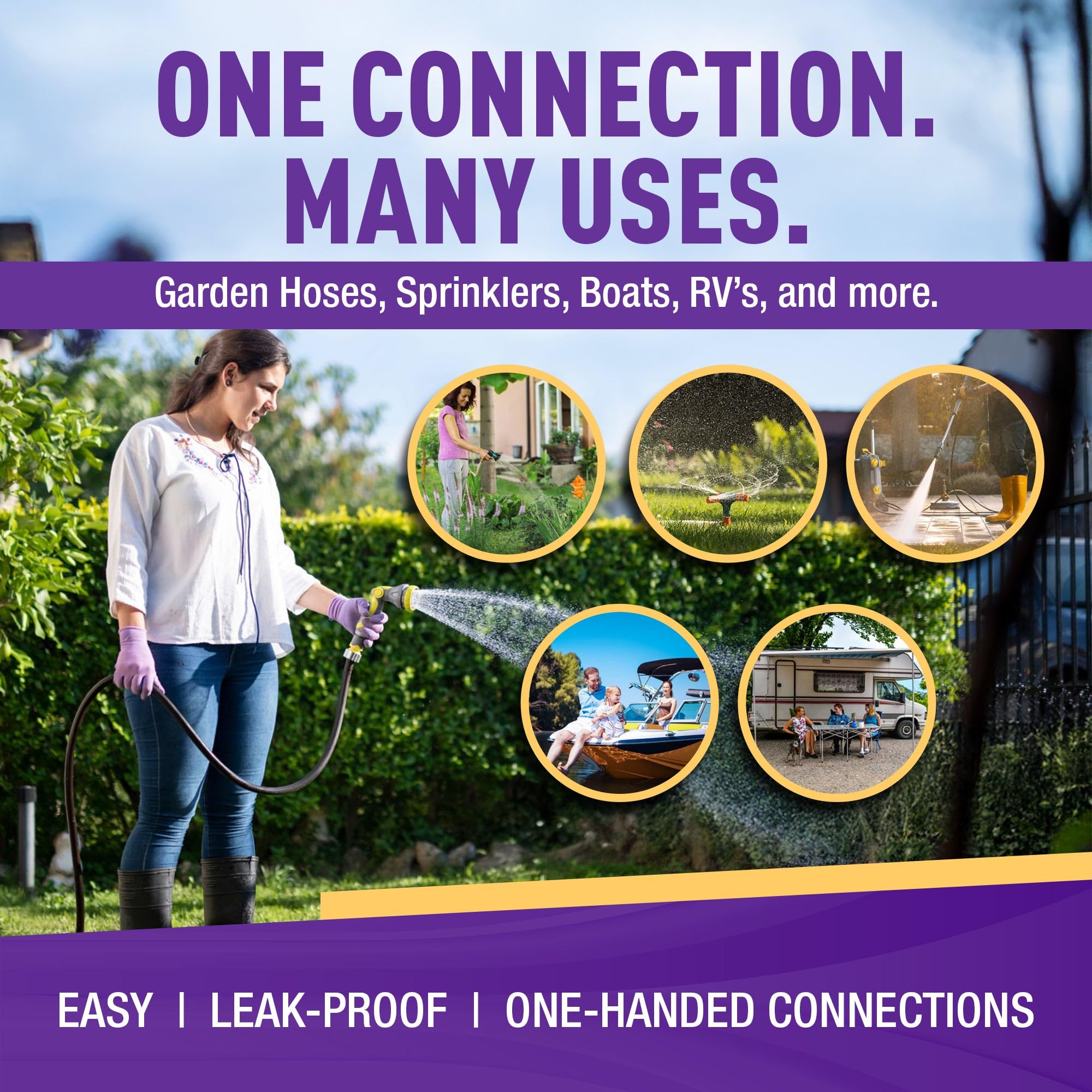 Gorilla Easy Connect enables one-handed operation for easy setup.