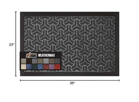 GORILLA GRIP WeatherMAX 100% waterproof keeps indoor floors dry in rainy weather