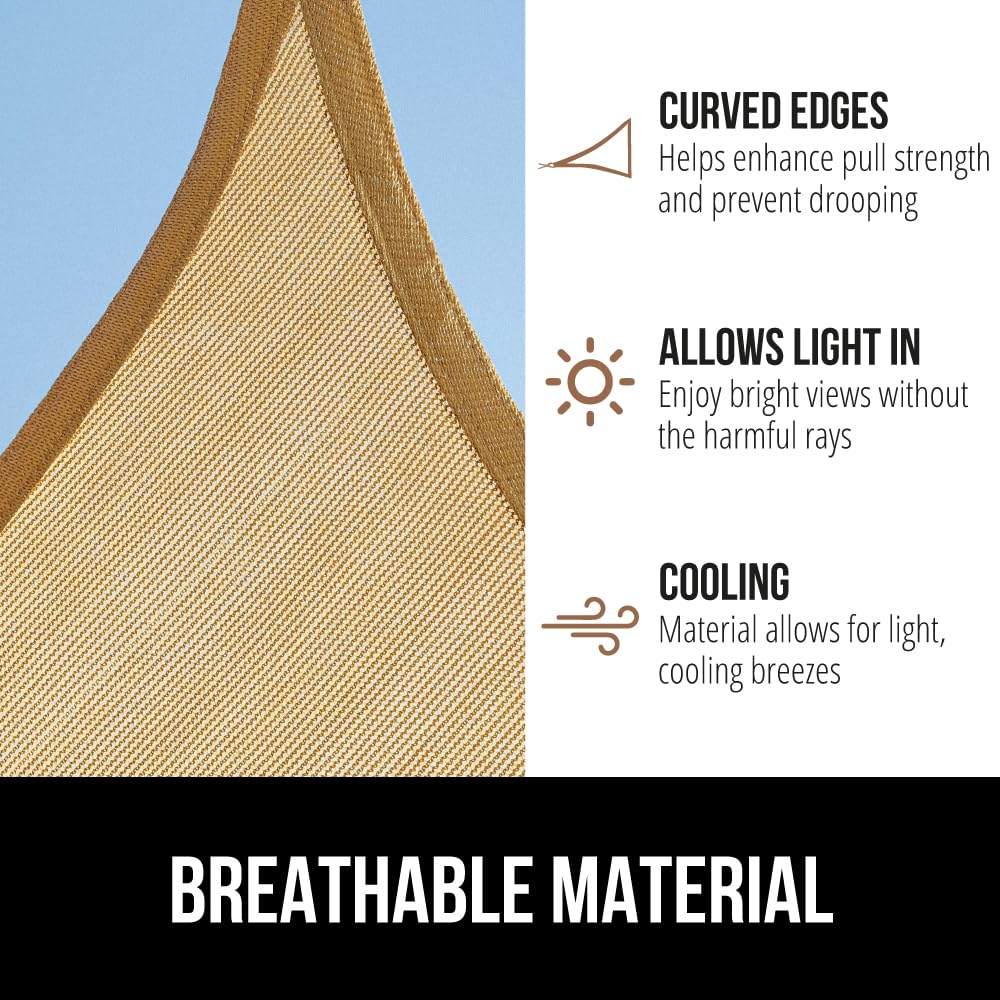 GORILLA GRIP breathable fabric allows cooling breeze under the shade.