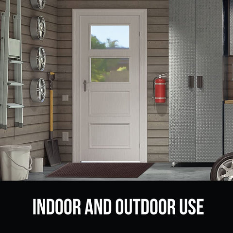 GORILLA GRIP HydroAbsorb doormat for covered outdoor entryways