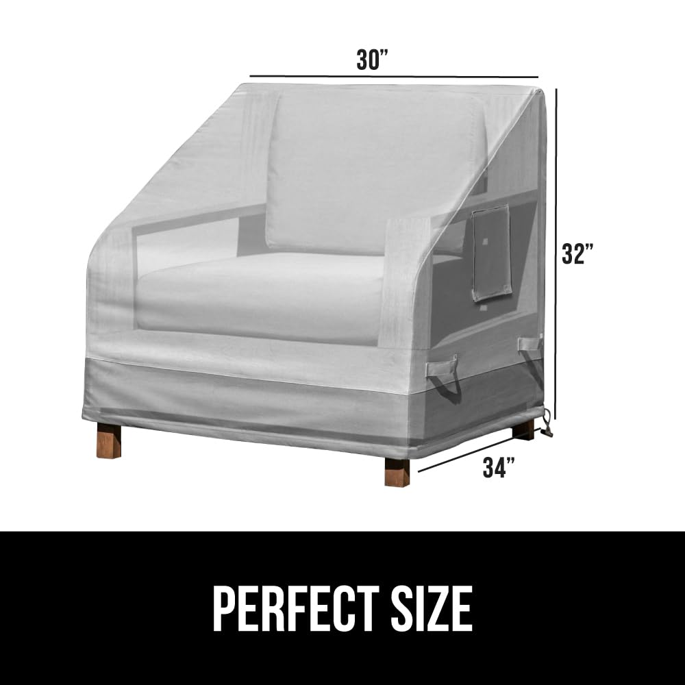 Gorilla Grip Easy-Clean Chair Cover wipes clean with a damp cloth after use.