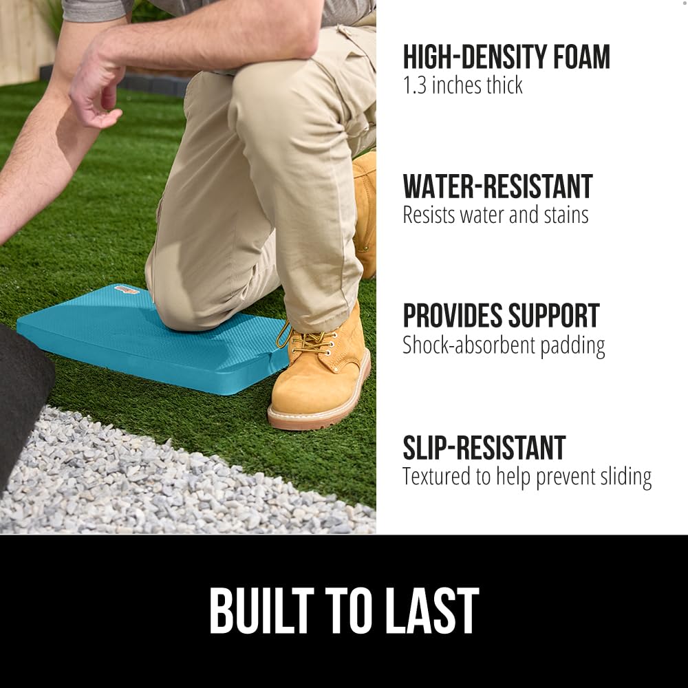 GORILLA GRIP kneeling pad close-up of foam cushion.