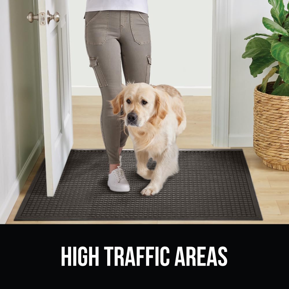 GORILLA GRIP HydroAbsorb mat in 29x17 charcoal for entrances