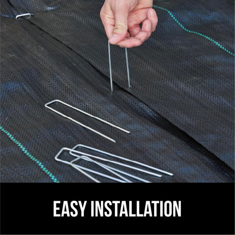 GORILLA GRIP garden netting anchors provide perimeter support.
