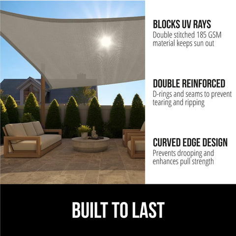 GORILLA GRIP shade installation side view demonstrates easy hanging and secure fit.