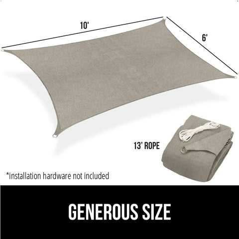Patio setup with GORILLA GRIP shade providing comfortable outdoor space.