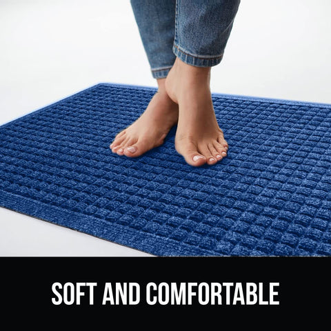Gorilla Grip HydroABSORB 29x17 blue mat for front doors