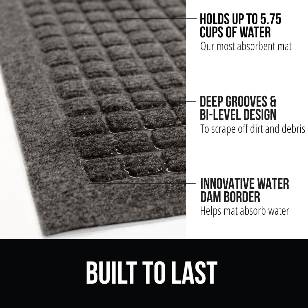GORILLA GRIP HydroAbsorb deep grooves scrape dirt from shoes and paws