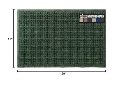 GORILLA GRIP HydroABSORB mat shows deep grooves that scrape dirt from shoes.