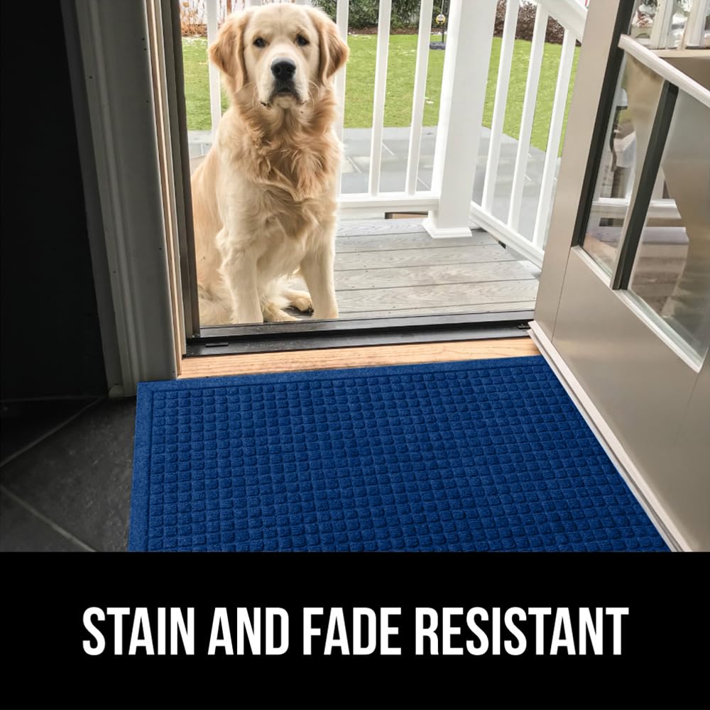 Gorilla Grip HydroABSORB indoor outdoor entry rug handles weather