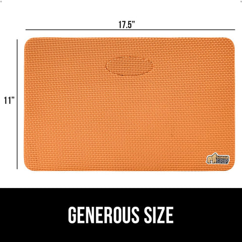 GORILLA GRIP baby bath time kneeling pad supports caregivers.
