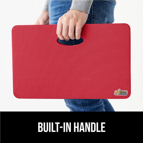 Gorilla Grip kneeling pad shown during baby bath time
