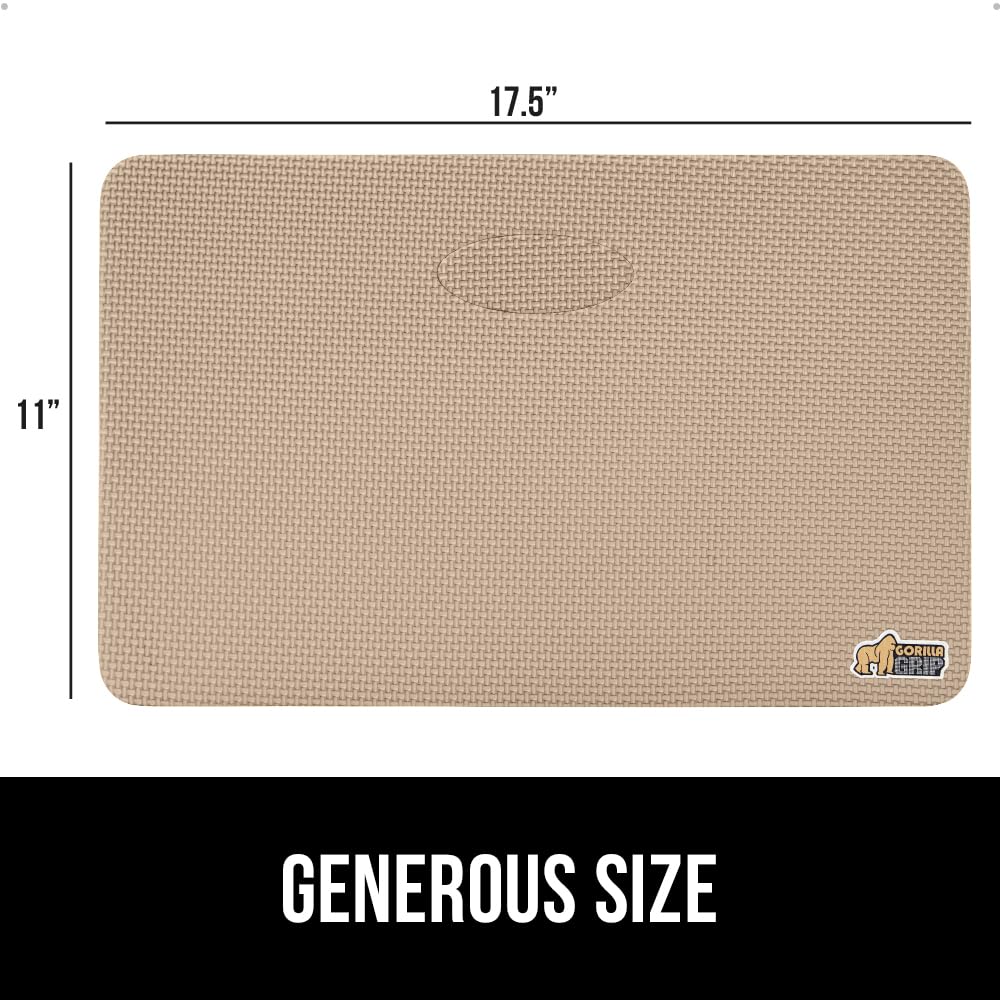 GORILLA GRIP beige kneeling pad blends with home decor