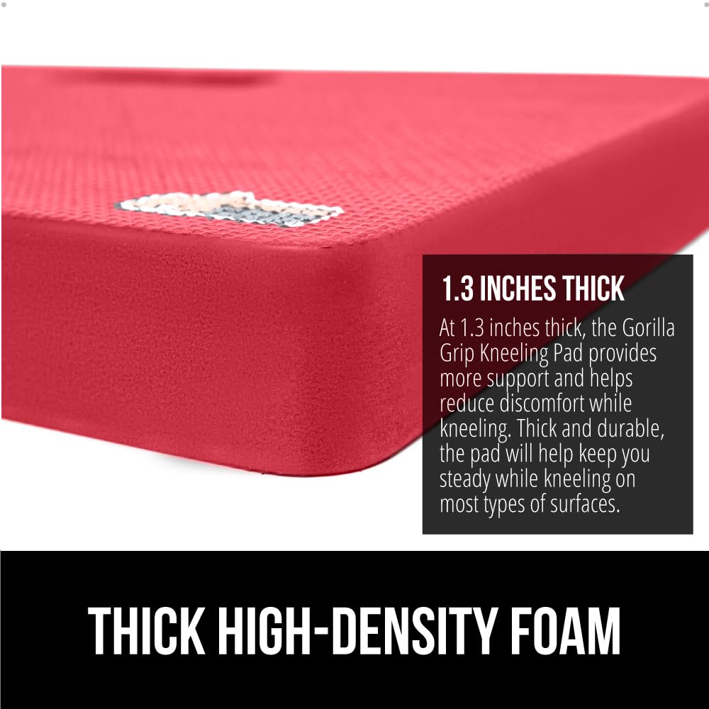 Gorilla Grip kneeling pad dirt and water resistance for outdoor use