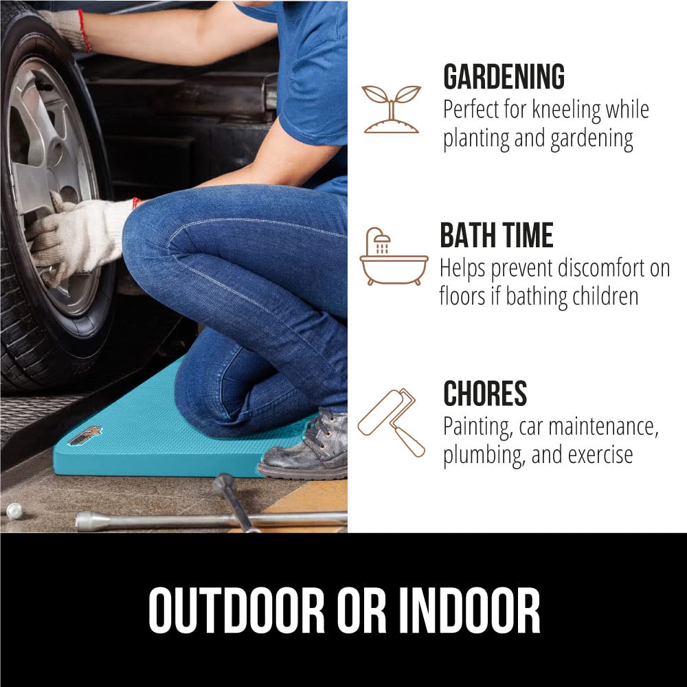 GORILLA GRIP kneeling pad versatile for gardening and painting.